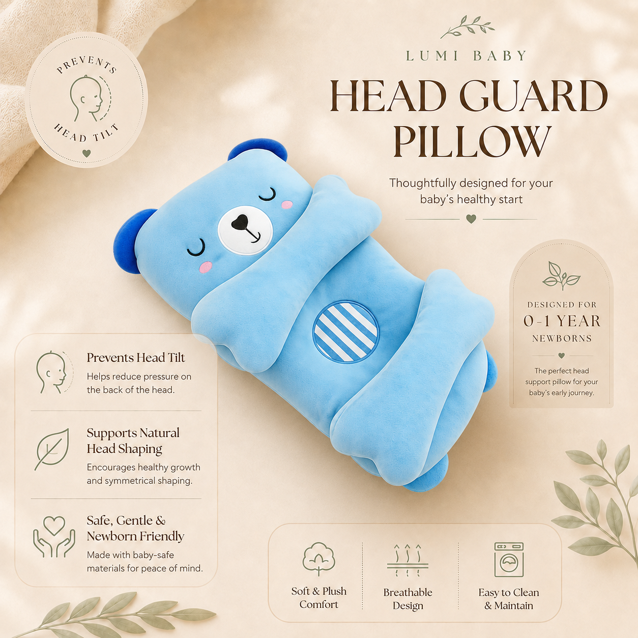 Baby Head Guard Pillow